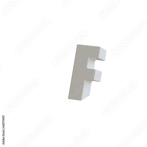 Immersed Clean 3D Alphabet or Lettering PNG © deeezy