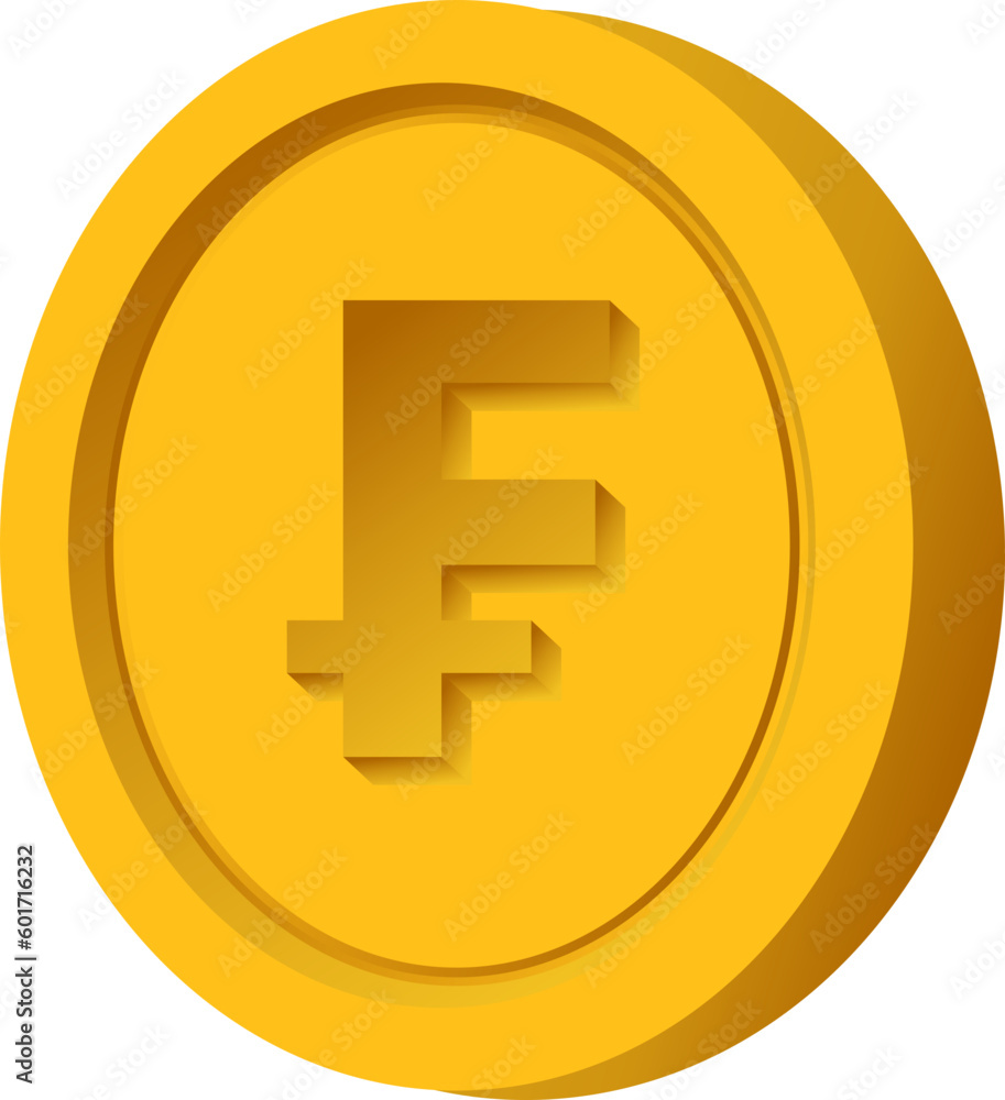 3D Coin Franc 3D Coin Franc