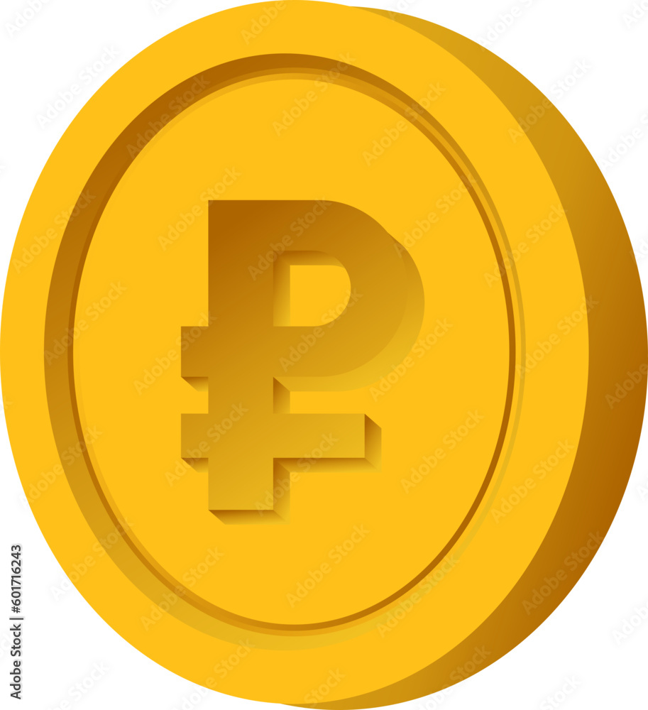 3D Coin Ruble 3D Coin Ruble