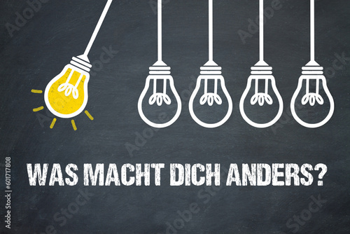 Was macht dich anders? 