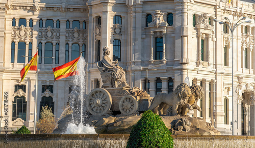 Fountain of Cybele at Plaza de Cibeles - Madrid, Spain