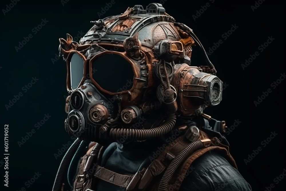 Front view of futuristic rugged menpo, technical and strong gear. Front view of futuristic rugged menpo, technical and strong gear.