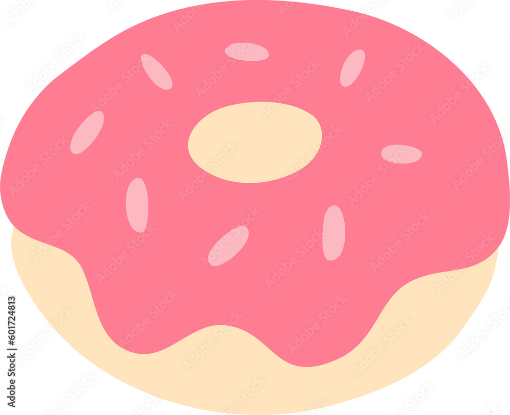 Strawberry Donut illustration Strawberry Donut illustration