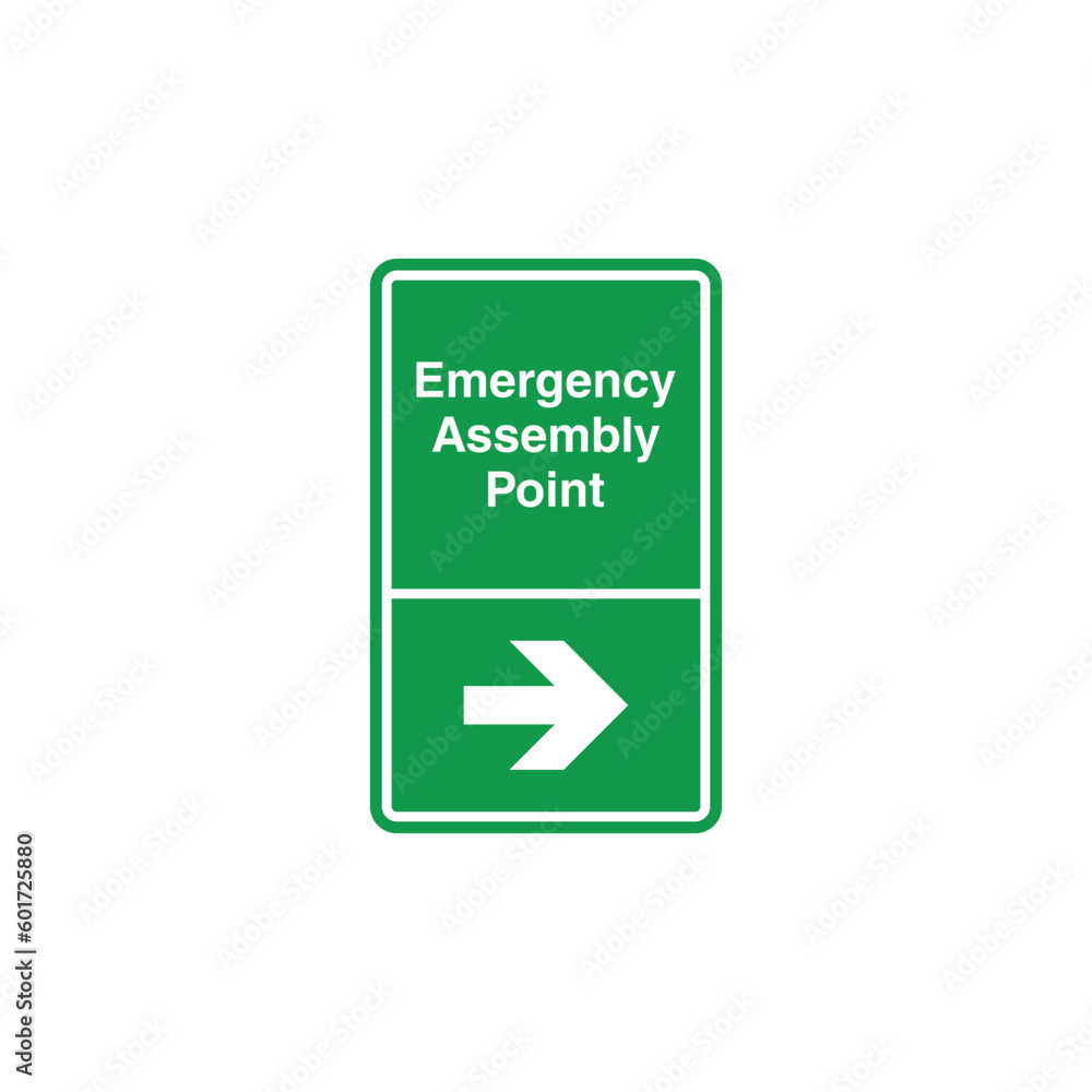 Fire Assembly Point Sign Vector Template Fire Assembly Point Sign Vector Template