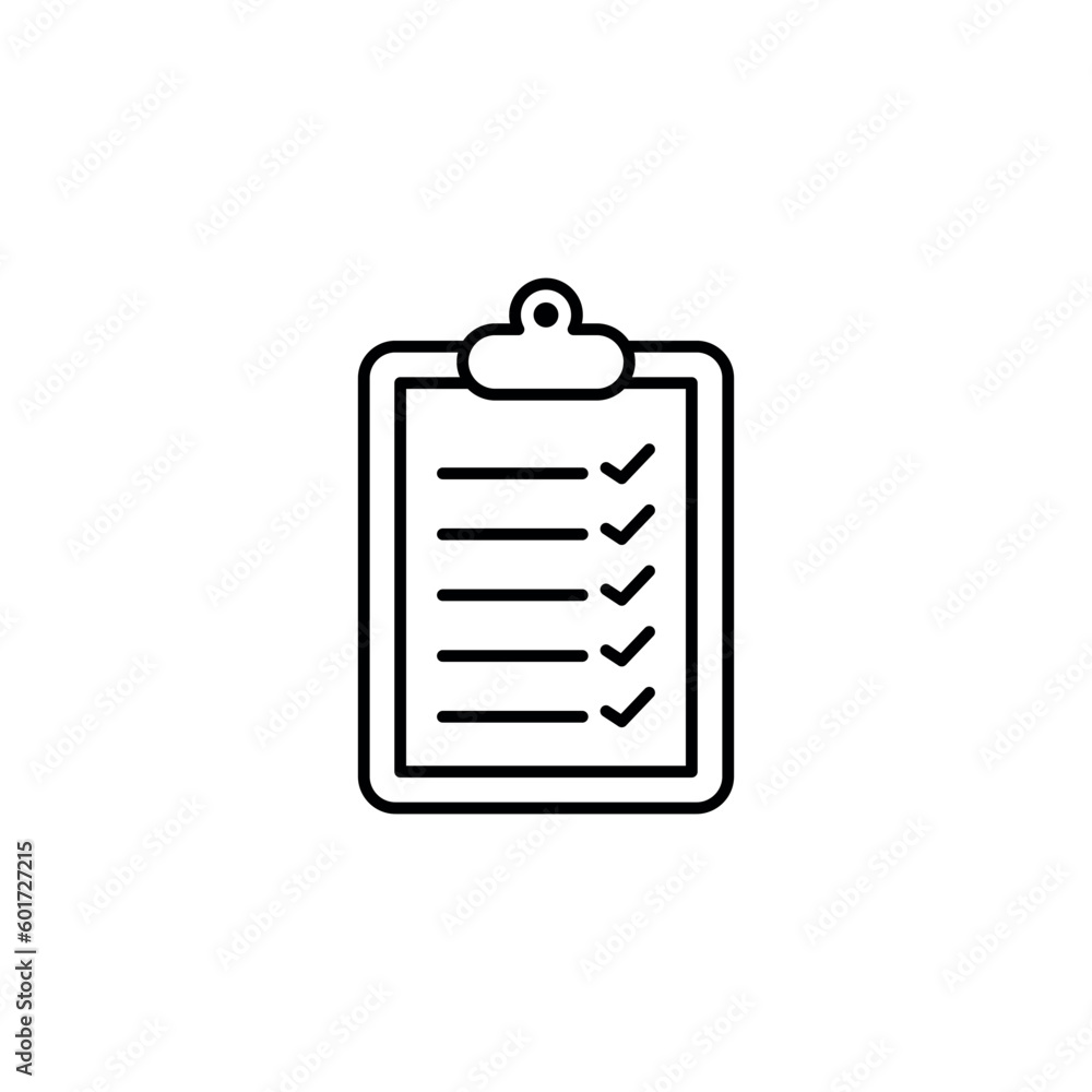Simple Clipboard Icon Vector Template Simple Clipboard Icon Vector Template