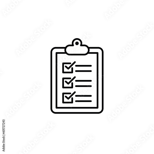 Simple Clipboard Icon Vector Template
