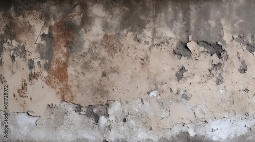 Old concrete wall background. Abstract grunge background. Rough dirty concrete surface texture. Generative AI.