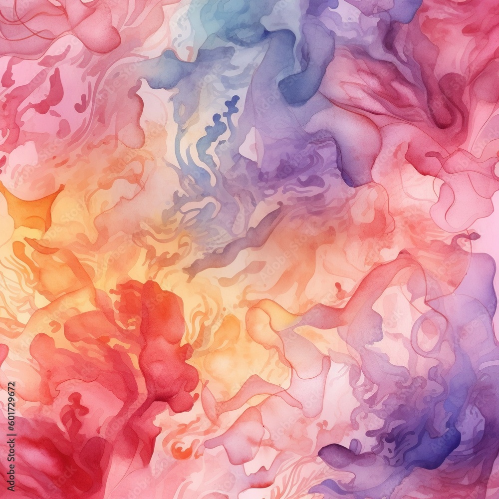 Watercolor Texture Pattern vector, illustration With Generative AI technology