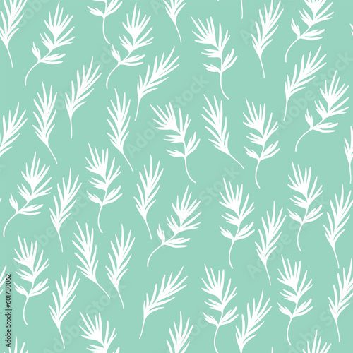 Floral seamless with hand drawn color exotic leaves. Cute autumn background. Tropic branches. Modern floral compositions. Fashion vector illustration for wallpaper  fabric  textile