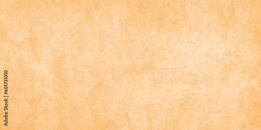 Light colored Antique distressed vintage grunge texture with scratches, grunge and empty smooth Old stained paper background, grainy and spotted painted orange background on paper texture.	