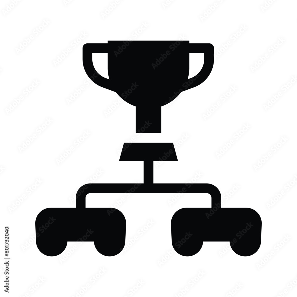 tournament glyph icon illustration vector graphic