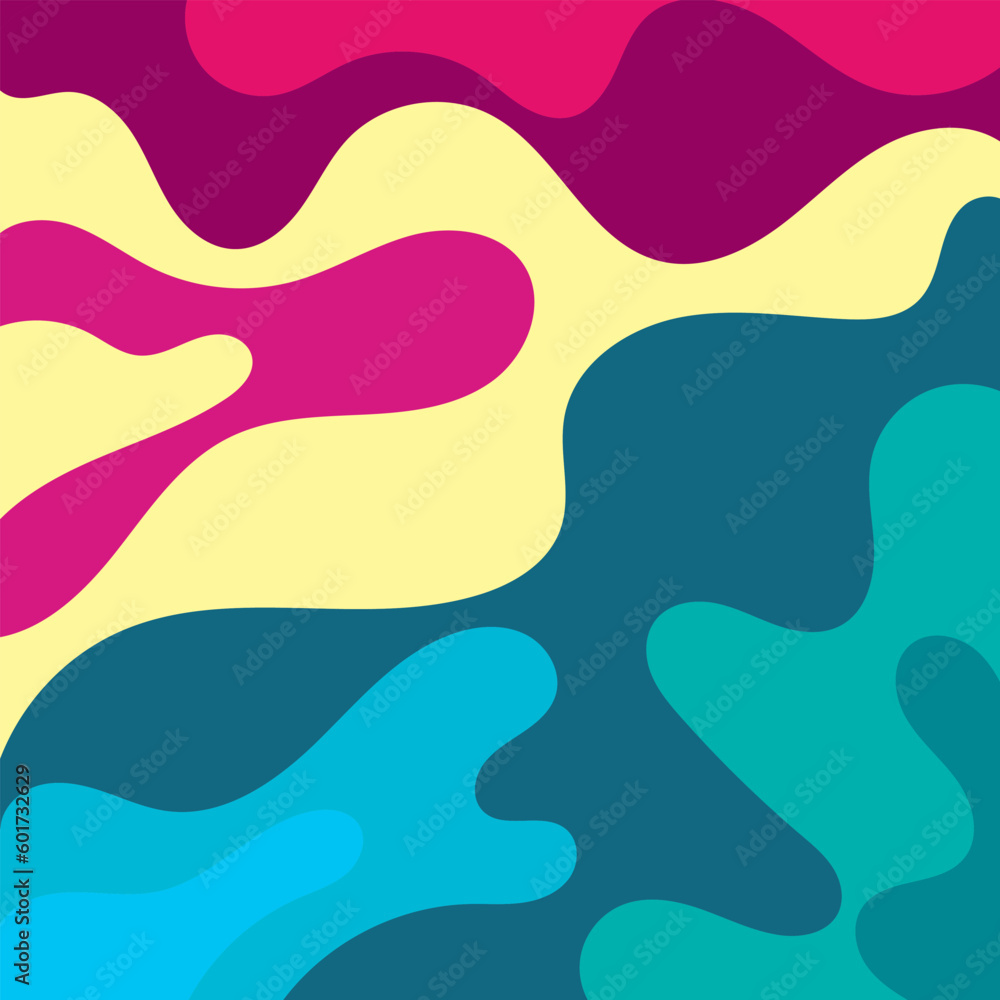 Colorful Groovy background design concept Colorful Groovy background design concept