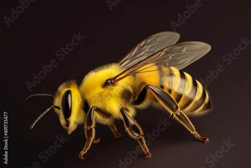 closeup honey bee footage, World Bee Day, generative ai