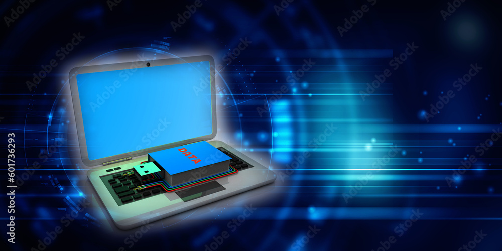 3d rendering data Pendriver on laptop
3d rendering data Pendriver on laptop