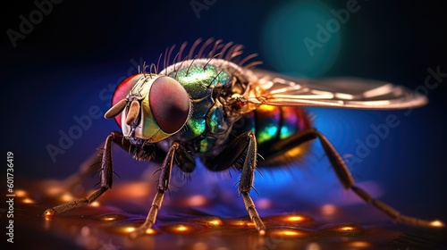 House fly. Generative AI © piai