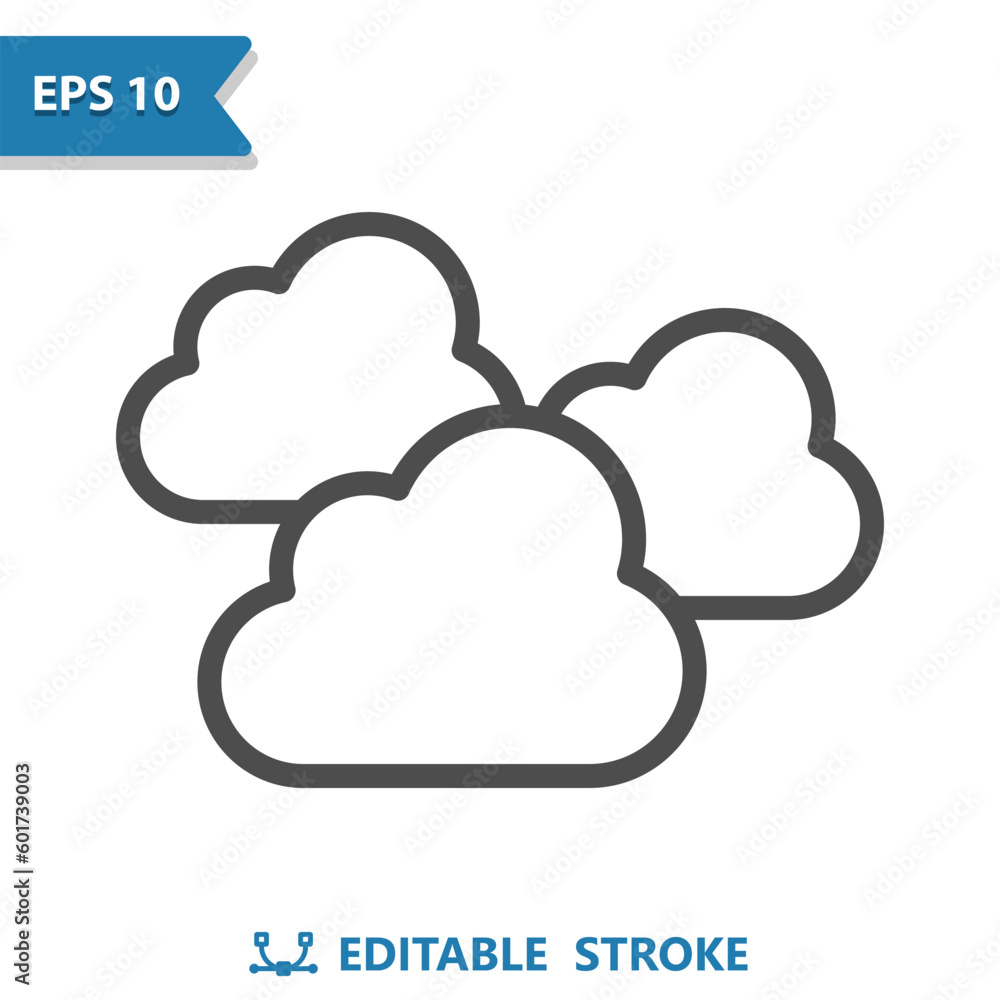 Clouds Icon - Weather, Cloudy, Cloud, Three Clouds Clouds Icon - Weather, Cloudy, Cloud, Three Clouds
