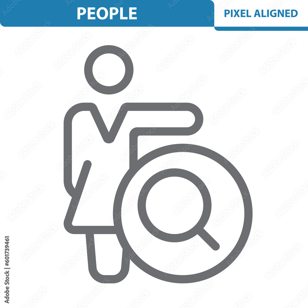 Woman Icon. Job Recruitment, Human Resources Woman Icon. Job Recruitment, Human Resources