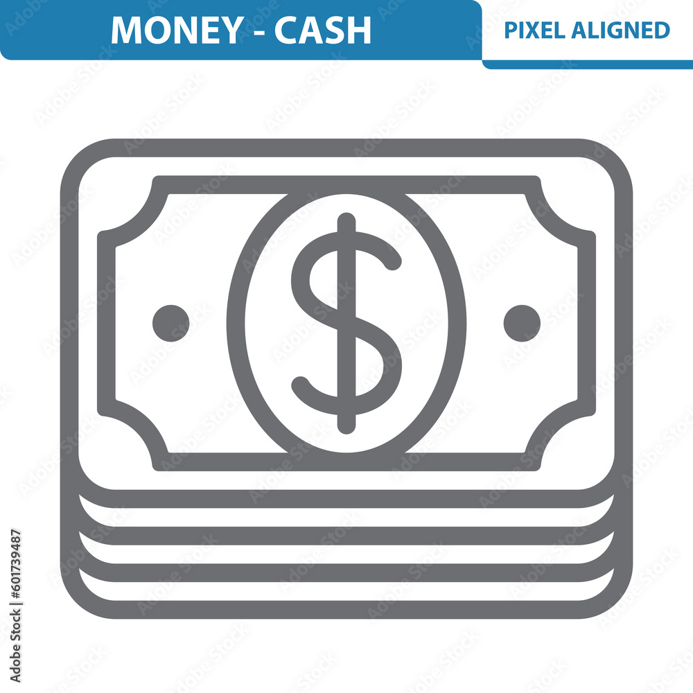 Money, Cash Icon. Dollar, Bill, Banknote Money, Cash Icon. Dollar, Bill, Banknote