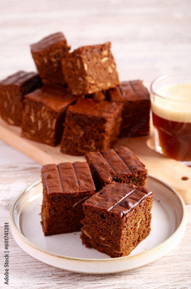 Gingerbread with sliced almond Gingerbread with sliced almond