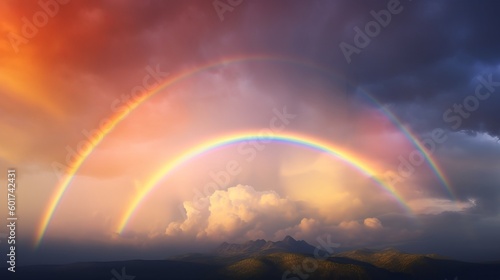 A rainbow in a beautiful sky © Jardel Bassi