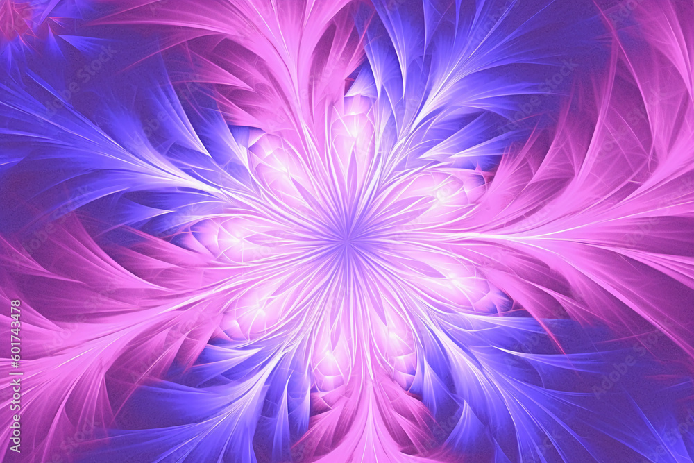 Lazer light fractals, pink and purple AI generative Lazer light fractals, pink and purple AI generative