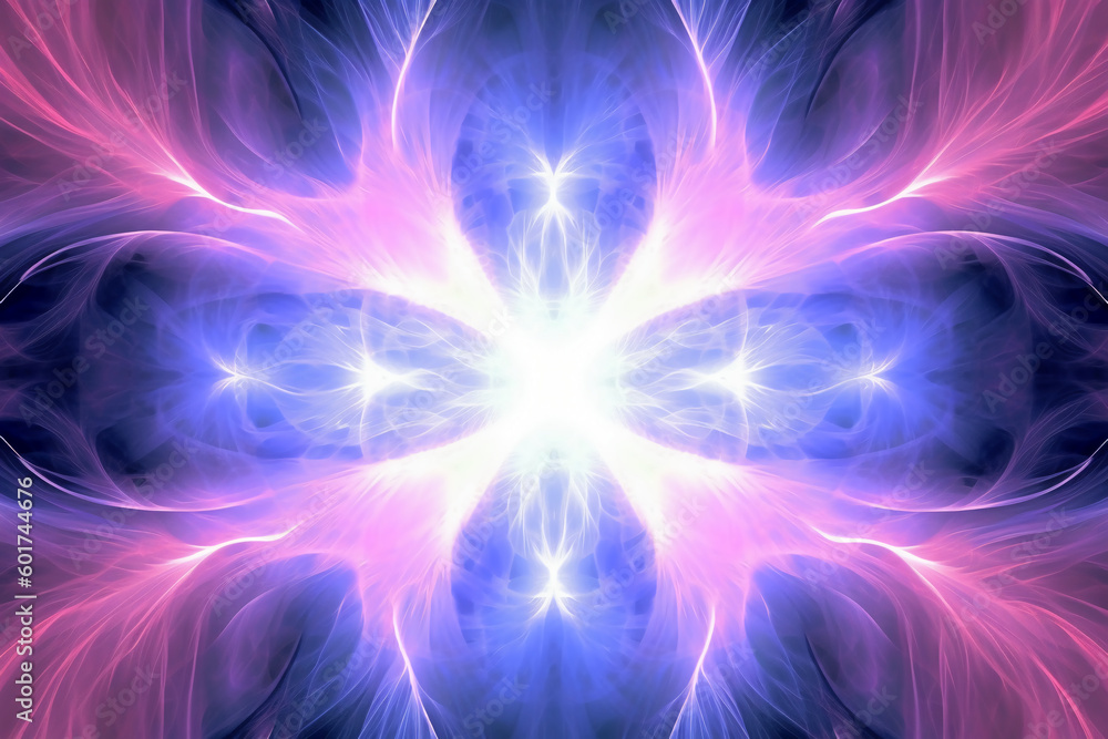 Lazer light fractals, pink and blue AI generative Lazer light fractals, pink and blue AI generative