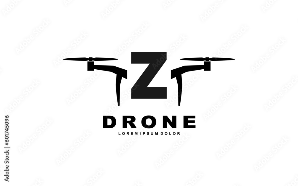 Z DRONE letter logo template Z DRONE letter logo template