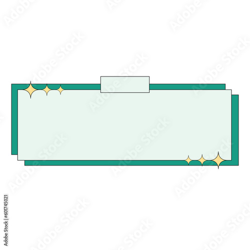 Retro Text Box UI