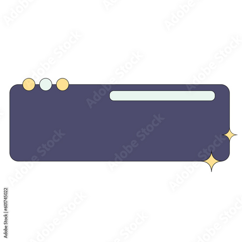 Retro Text Box UI