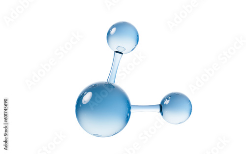 Fototapeta Naklejka Na Ścianę i Meble -  Molecule with biology and chemical concept, 3d rendering.