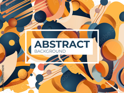 Vector abstract background texture design, bright poster, banner background, yellow and blue spots and shapes.