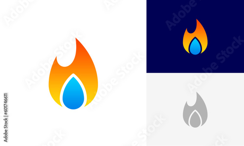 Oil and gas logo design vector