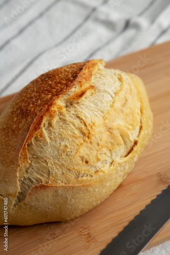 Homemade Organic Hearth Wheat Bread Ready to Eat