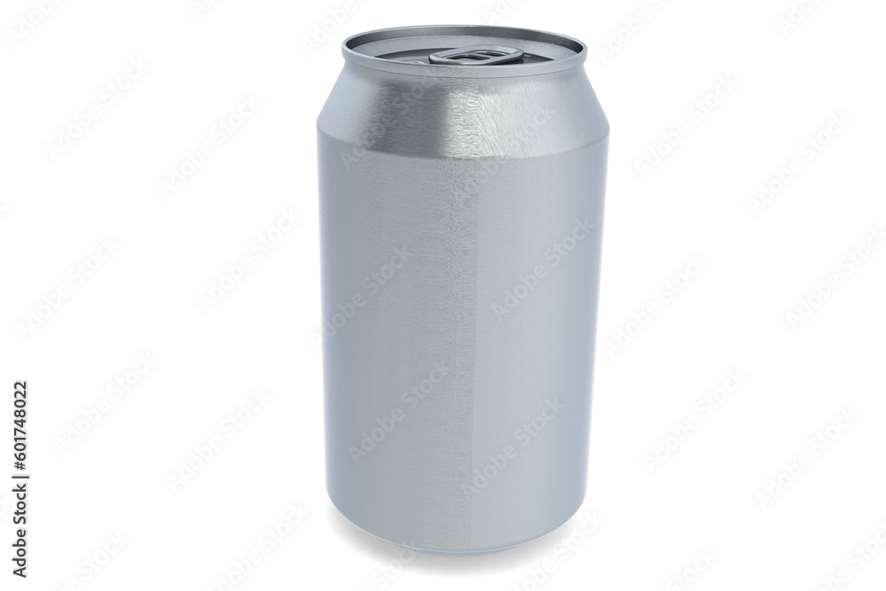 Aluminum blank soda can isolated Aluminum blank soda can isolated