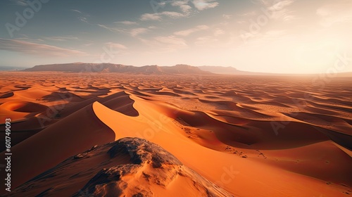 Red desert similar to Mars (Generative AI, Generativ, KI)