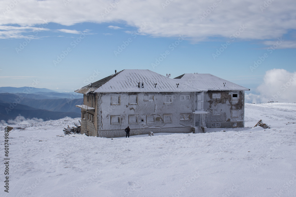 old barn in the mountains