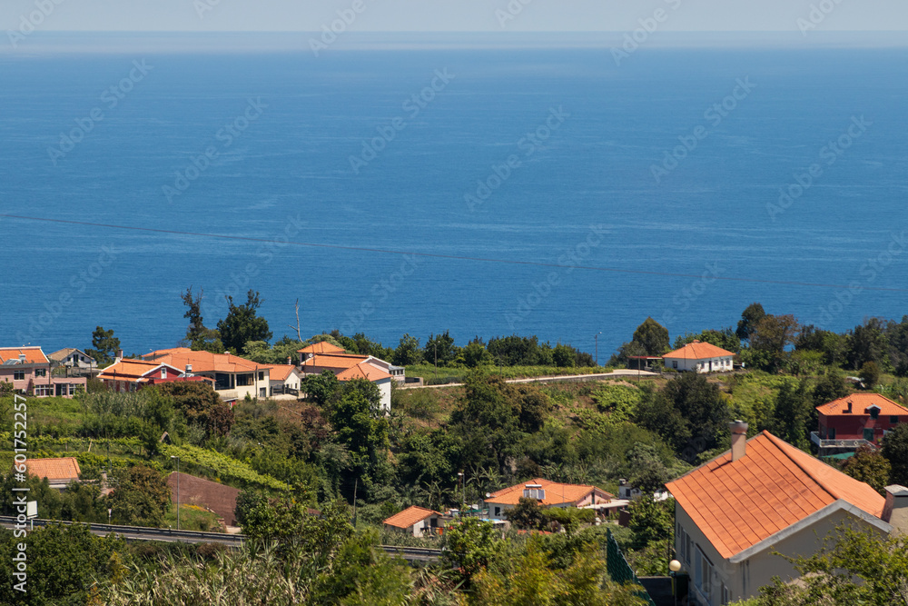 town with sea view