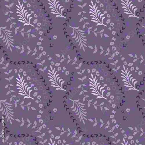 Aztec Tribal Leaf Leopard Allover Pattern Design Artwork