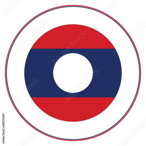 Laos flag in circle. Flag of Laos in round circle. Free Download Laos flag in circle. Flag of Laos in round circle. - GFXLoad