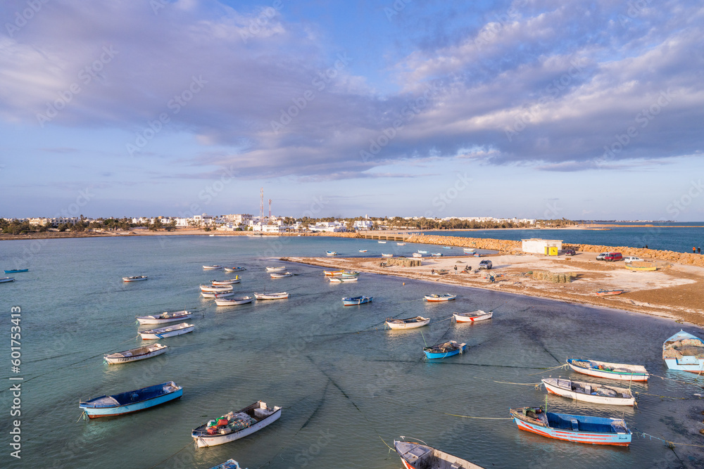 Obraz premium View of Djerba, a large island in southern Tunisia