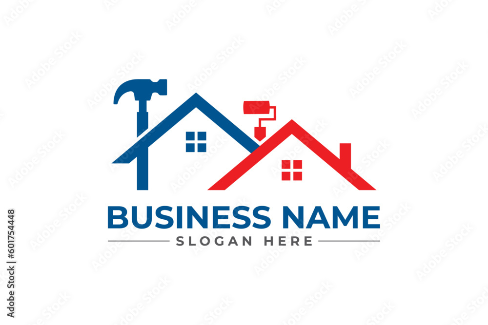 home repair, roofing, remodeling, handyman, home renovation, decor logo home repair, roofing, remodeling, handyman, home renovation, decor logo