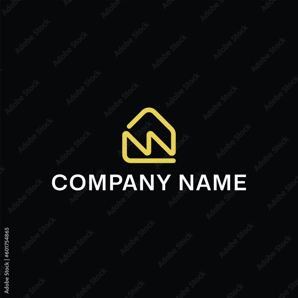 monogram letter m and w for professional company logo monogram letter m and w for professional company logo