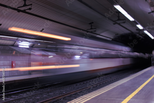 train in motion blur © Denise