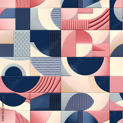 Geometric pattern style wallpaper abstract painting digital art