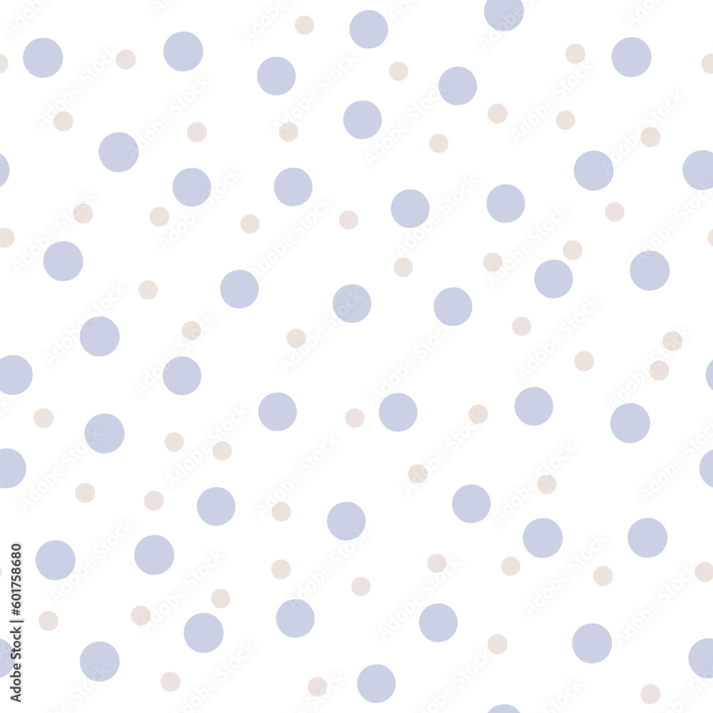 Seamless patterns in the form of dots. Abstract geometric light purple and pink circles. For printing on fabric, wallpaper, paper, curtains, wrapping paper.