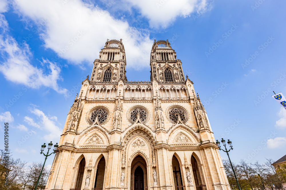 Cathedral of the holy cross, Orleans, France, exteriors
