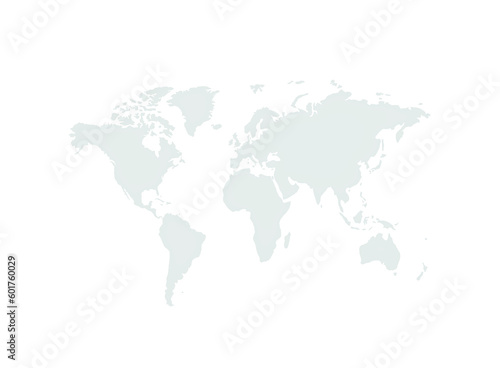 World map  grey color  abstract pattern  illustration. Png format. Transparent background