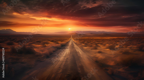 sunset in the desert © Alin