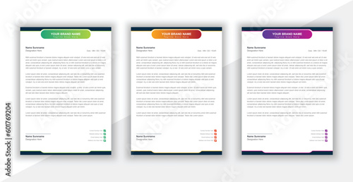 Professional Business Letterhead Template.