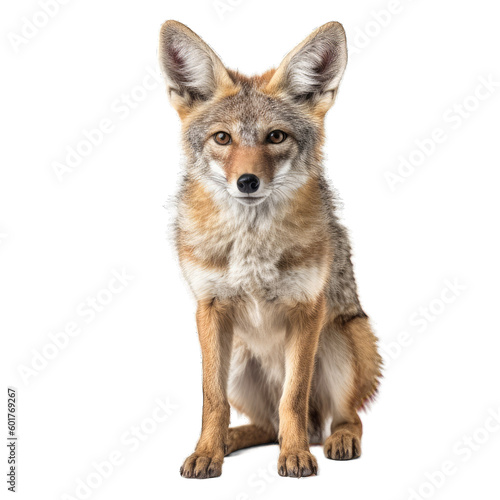 A portrait of a jackal  wolf